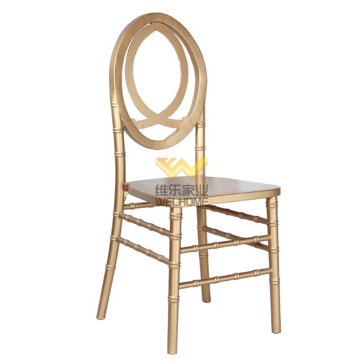 Golden wooden phoenix chair supplier